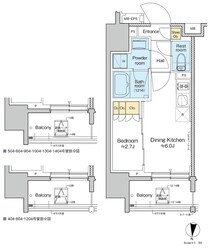 プラウドフラット亀戸ステーションプレイスの物件間取画像